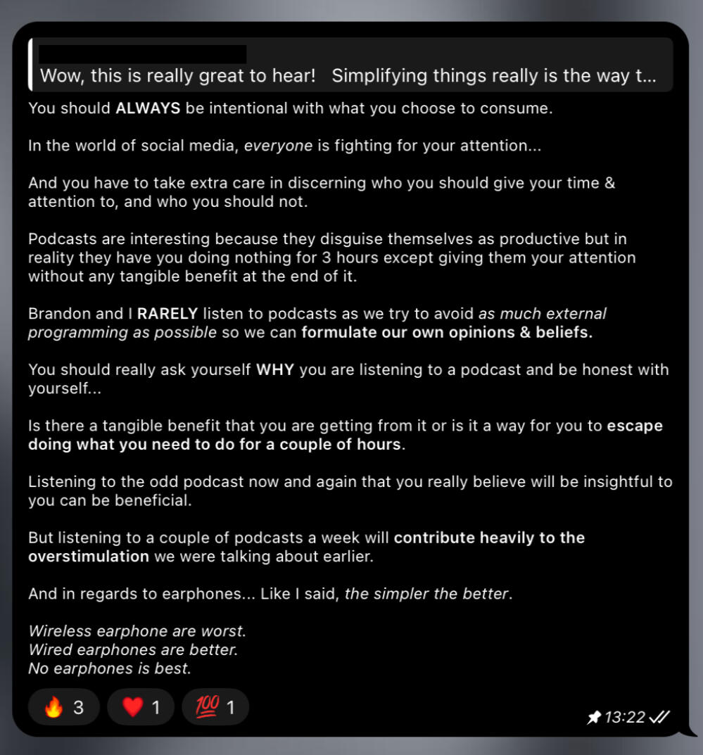 Always be intentional